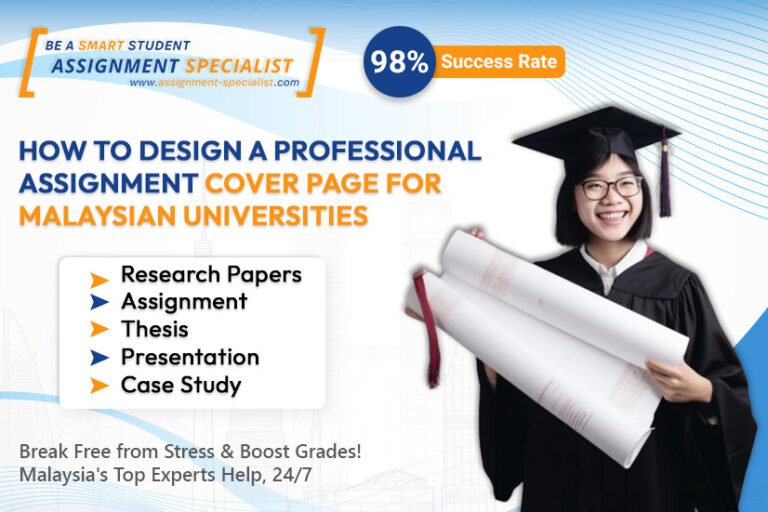 Professional Assignment Cover Page Design for Malaysian Universities